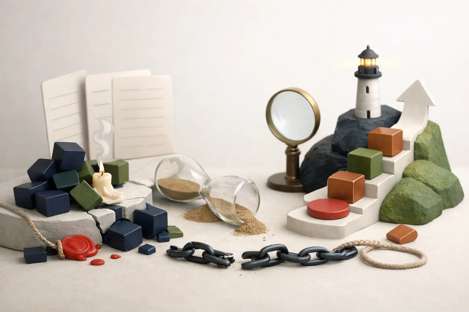 탄생, 실패, 재개: 2019년에서 2023년까지 큰 그림 시각 자료