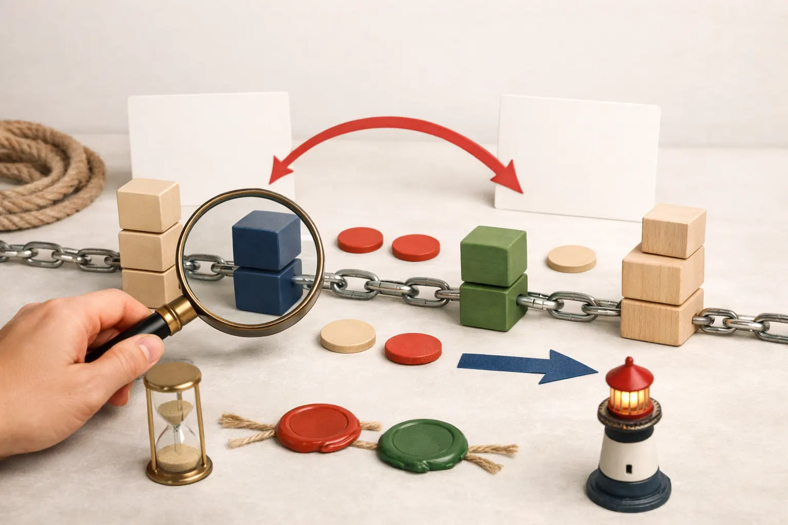 비트코인이 뭔가요: 은행 없이 함께 쓰는 공개 장부 실습 시각 자료