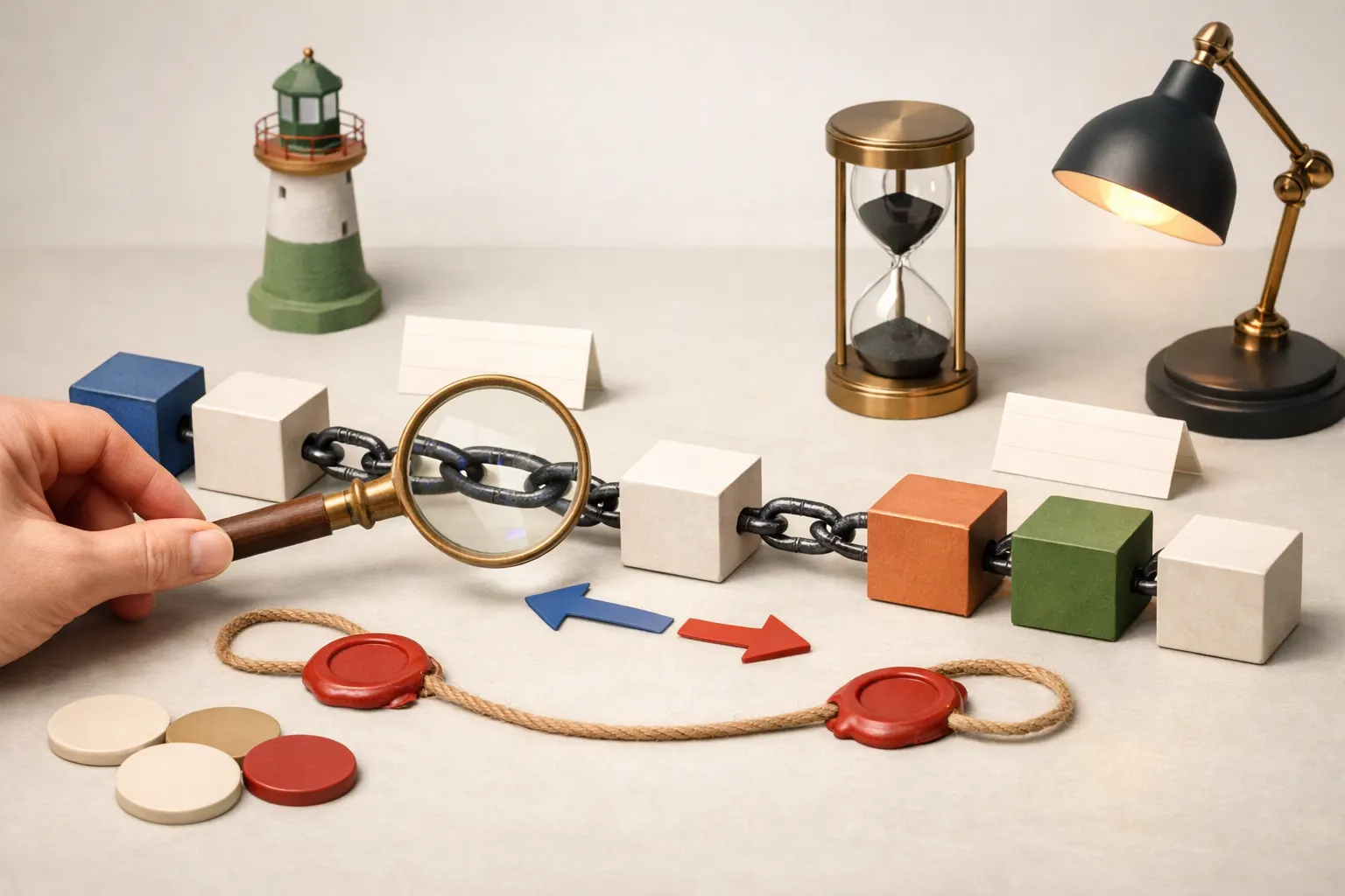 블록체인이 뭔가요: 거래 묶음을 순서대로 잠그는 방법 실습 시각 자료