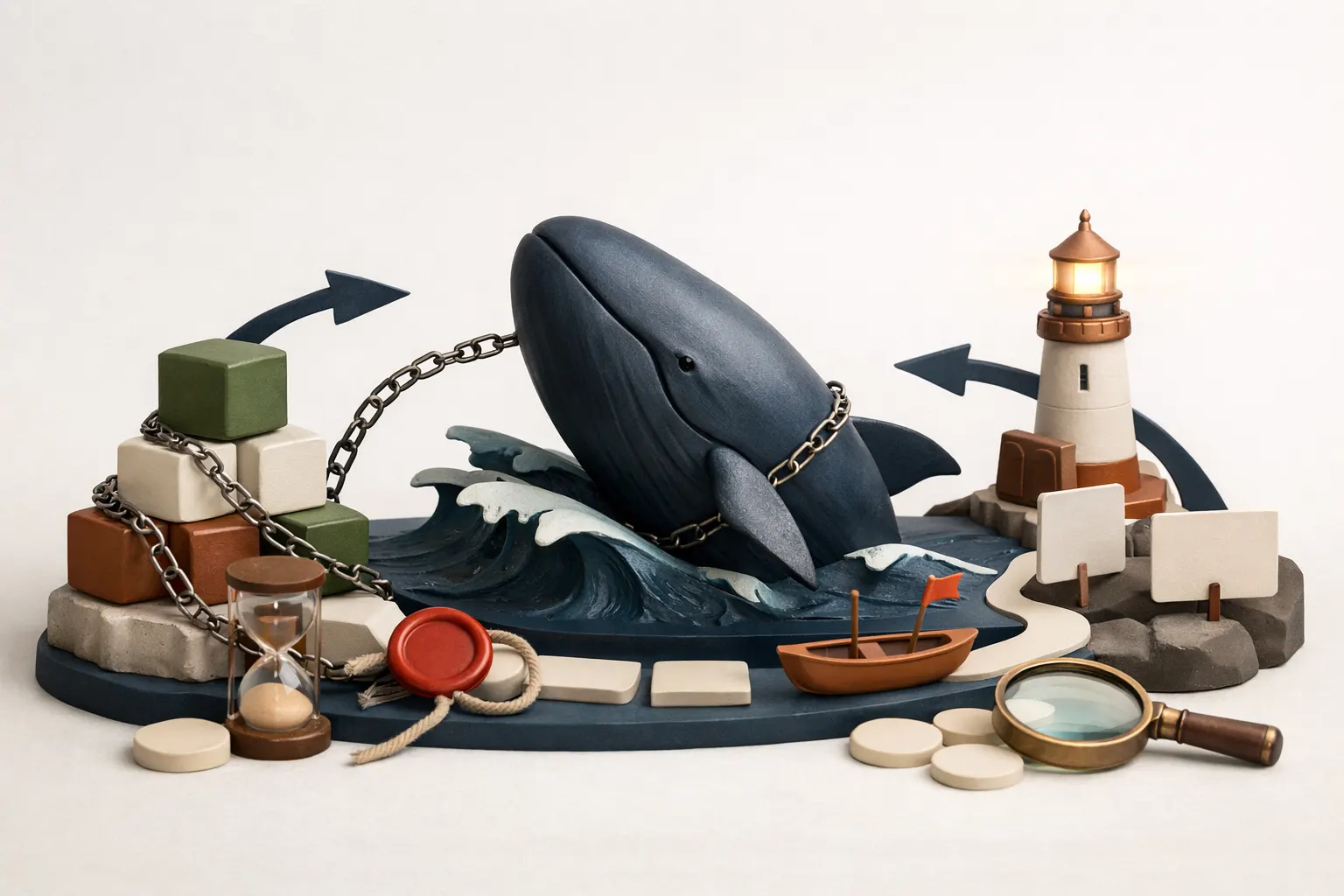 고래사냥이 뭔가요: 잠든 비트코인을 확인하려는 실험 큰 그림 시각 자료