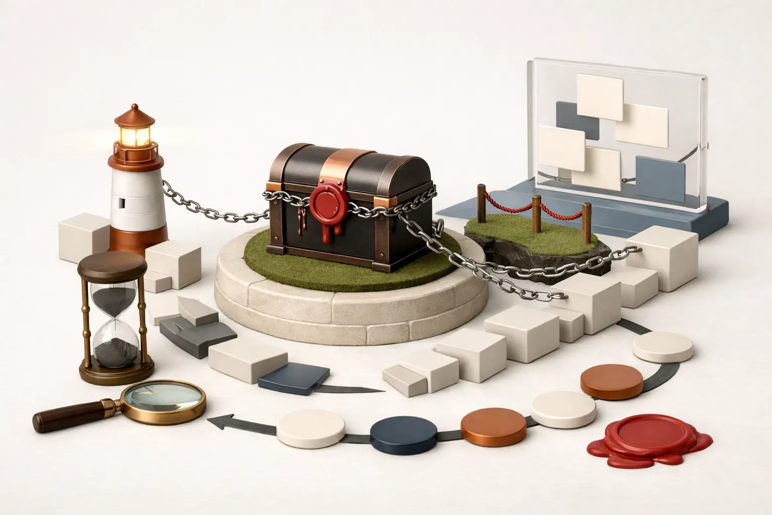 공공재 지갑과 락업: 신뢰를 제도처럼 보이게 만든 사건 큰 그림 시각 자료