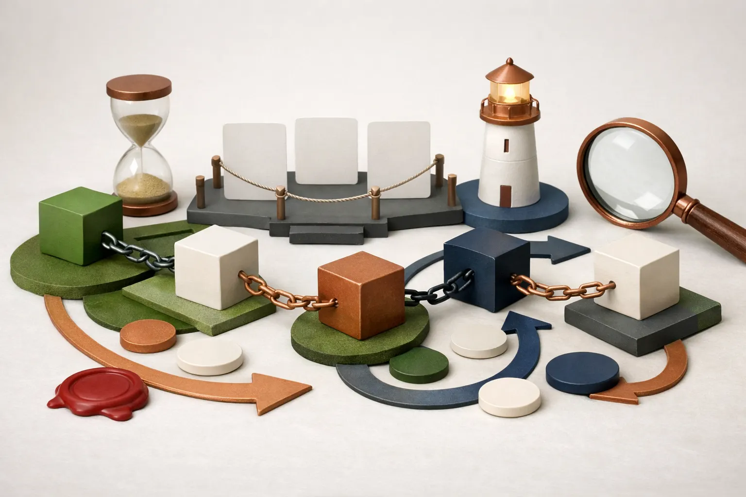 RWA와 멀티체인 관찰: 장부가 현실 신뢰를 흡수하는 방식 큰 그림 시각 자료