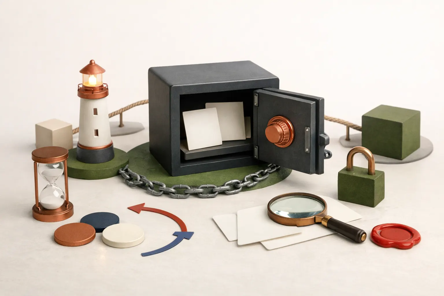 지갑과 보안: 시드 문구를 입력하지 않는 학습 흐름 큰 그림 시각 자료